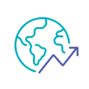 International growth oriented, focus on sales, and investment