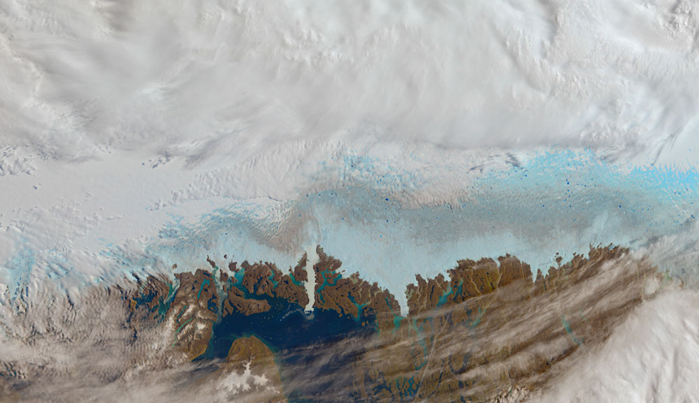 Ice melting in Greenland